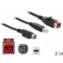 USB kábel DeLOCK 85488 USB 2.0 2 m USB B čierny