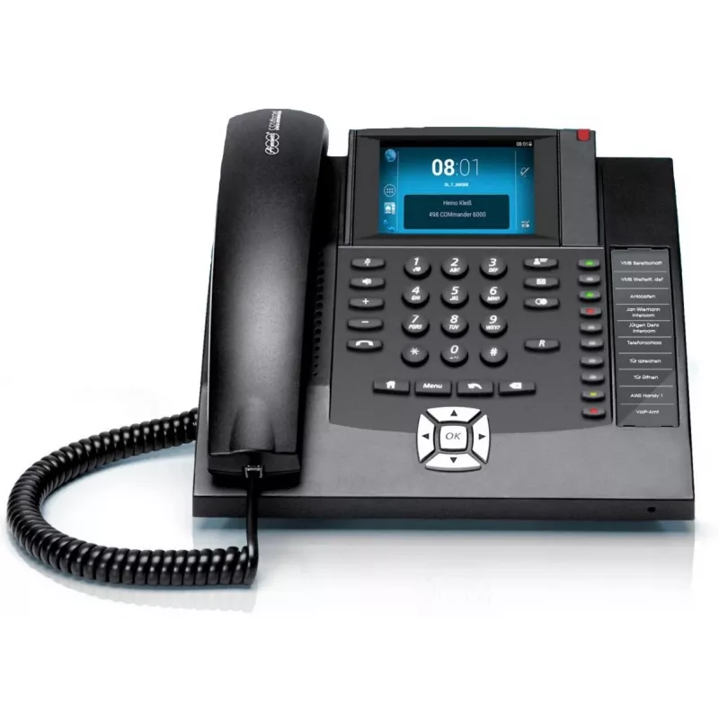 Auerswald COMfortel 1400 analógový telefón identifikácia volajúceho čierny