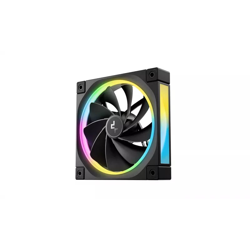 DeepCool FL12R 3-in-1 ventilátory do skrinky 120 mm (3 ks), Reverse, 4-pin PWM, 500–2150 ot./min, FDB, čierne