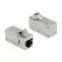 DeLOCK Keystone modul RJ45 konektor samica na RJ45 konektor samica Cat.6A 90° zahnutý