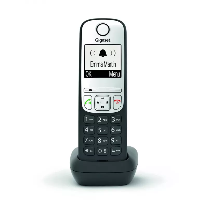 Gigaset A690HX analógový/DECT telefón identifikácia volajúceho čierny, strieborný
