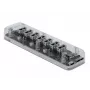 USB hub DeLOCK 64088 transparentný USB 3.2 Gen 1 Micro-B