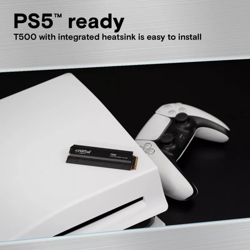 SSD disk Crucial T500 1TB M.2 NVMe 2280 PCIe 4.0 s chladičom