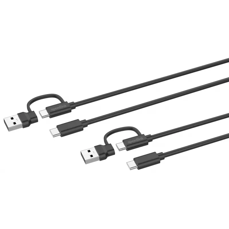 USB 3.2 Gen 1 (3.1 Gen 1) kábel Speedlink SL-460101-BK, 3 m, USB A/USB C na USB C, čierny