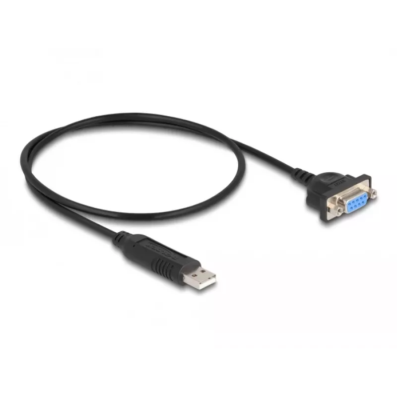 DeLOCK USB 2.0 na sériový RS-232 adaptér 50 cm FTDI čierna