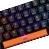 Mechanická klávesnica Baracuda Dolphin čierna US rozloženie s Blue spínačmi