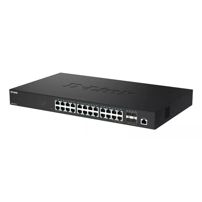 D-Link 28-portový 2.5G Multi-Gigabit Smart Managed switch so 4 x 10G SFP+ portami