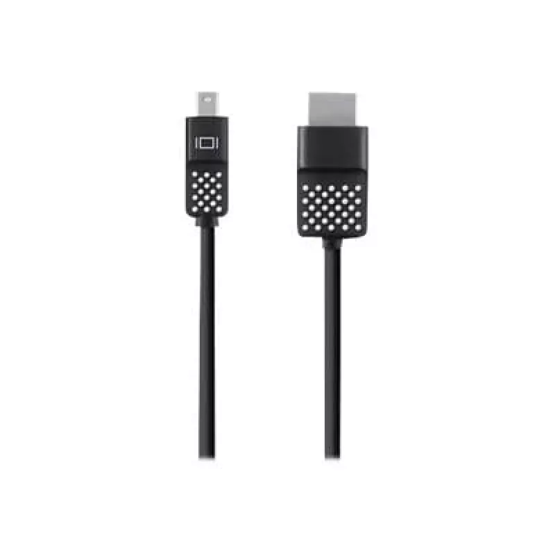 Mini DisplayPort na HDTV kábel, 1,8 m, Mini DisplayPort, HDMI, konektor samec, konektor samec, čierny