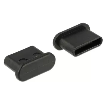 Ochranná krytka konektora samice DeLOCK 64014 USB Type-C čierna 10 ks