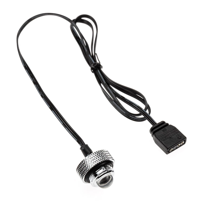 XSPC ARGB LED záslepka, G1/4, 5V 3Pin - chróm