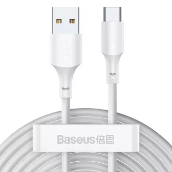 USB kábel Baseus TZCATZJ-02 1,5 m USB A USB C biely