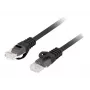 LANBERG Cat6 U/UTP sieťový kábel PCU6-10CU-0500-BK, RJ-45 na RJ-45, 5 m, čierny