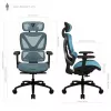 ThunderX3 XTC ergonomická kancelárska stolička - čierna/modrá