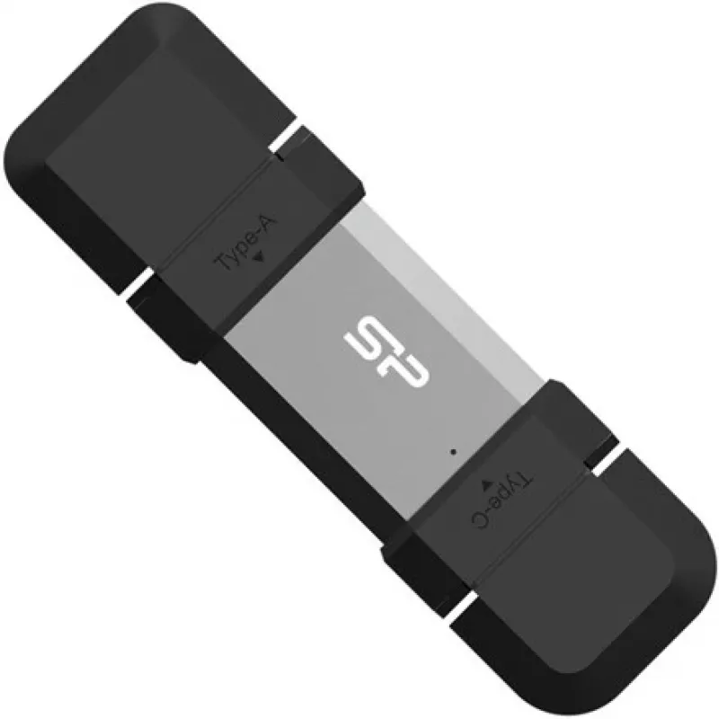 Silicon Power SP128GBUC3C51V1S USB kľúč 128 GB USB Type-A / USB Type-C 3.2 Gen 1 (3.1 Gen 1) čierny, strieborný