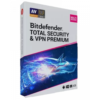 Bitdefender Total Security + Premium VPN | 3 PC | 1 rok | len EÚ