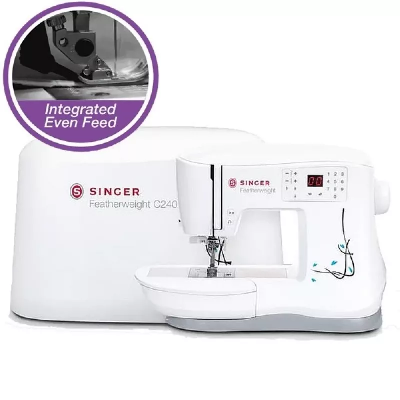 Šijací stroj SINGER C240 — ľahký prenosný dizajn pre domácnosť