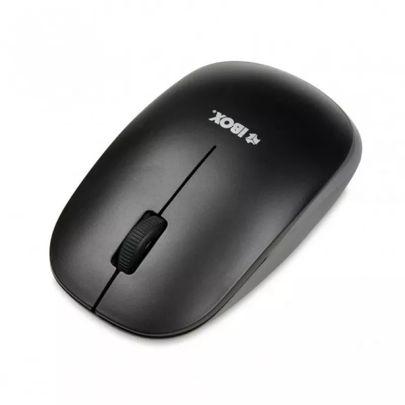 IBOX Desktop Kit Pro bezdrôtová súprava klávesnice a myši, QWERTY Full-Size 104 klávesov, 2,4 GHz, 1200 DPI, čierna