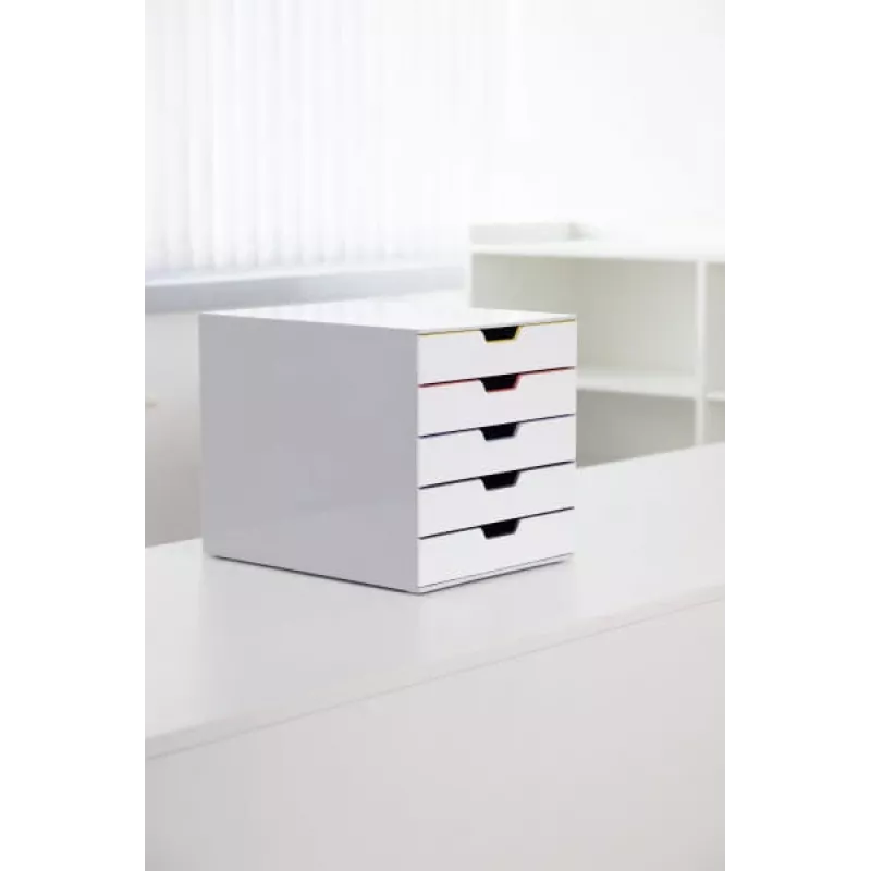 Durable VARICOLOR Mix 5 krabica na dokumenty plastová viacfarebná biela 762527