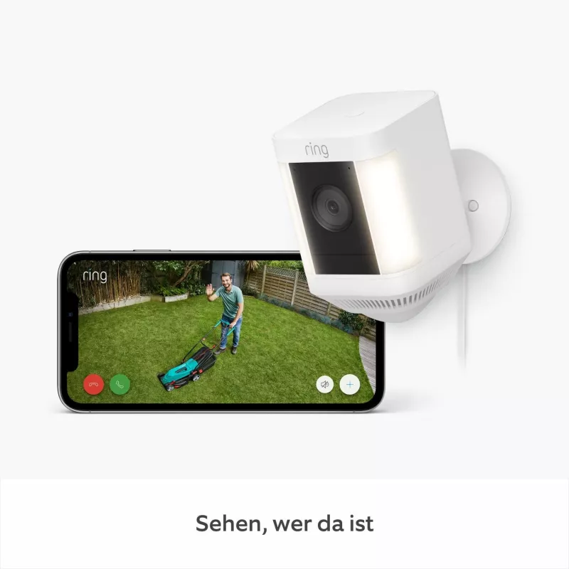 Ring Spotlight Cam Plus Plug-In sieťová bezpečnostná kamera pre exteriér