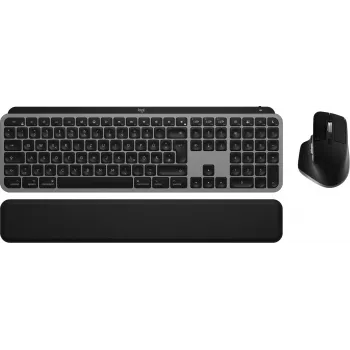 Logitech MX Keys S Combo pre Mac, bezdrôtová, DE rozloženie sada klávesnice a myši, klávesy a funkcie optimalizované pre macOS