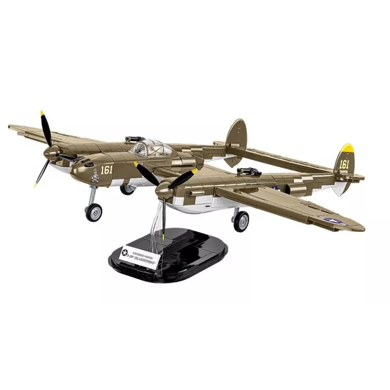 Cobi stavebnica Lockheed P-38H Lightning set 5763 — modelová stavebnica v mierke, zberateľský model lietadla