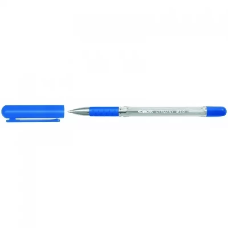 Guľôčkové pero Stanger 18000300007 — modrá náplň, hrot 1,0 mm, Softgrip