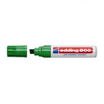 Permanentný marker Edding 800 dlátový hrot zelený