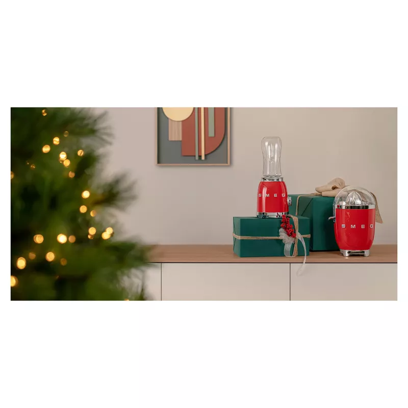 Elektrický lis na citrusy Smeg CJF11RDEU 70 W červený nehrdzavejúca oceľ