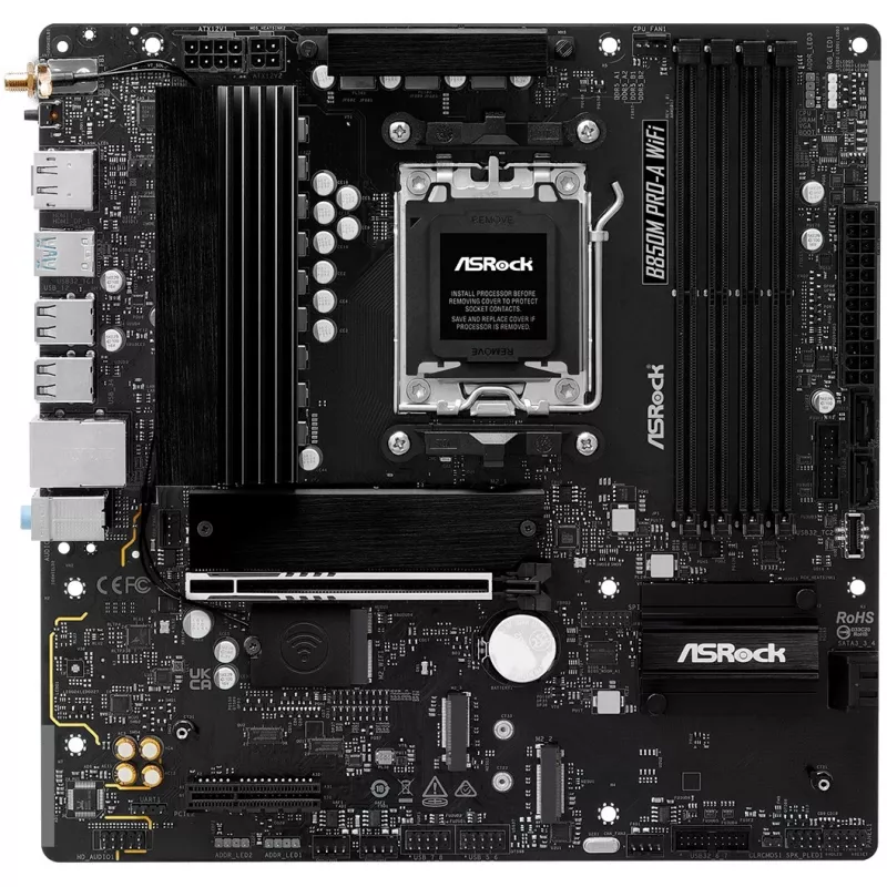 Základná doska ASRock B850M Pro-A WiFi micro ATX – AMD B850, socket AM5, DDR5, 4x DIMM, 256 GB, Wi-Fi, 2,5-Gb-LAN