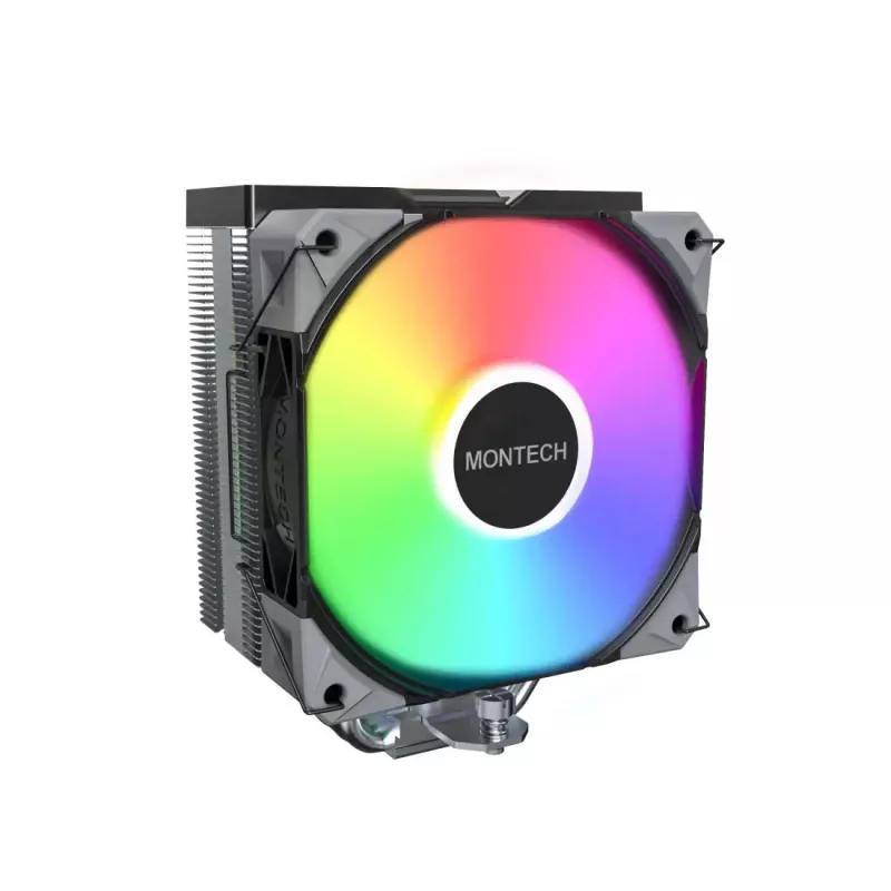 Montech NX400 Black ARGB vzduchový chladič procesora, multi socket, 120 mm, čierny