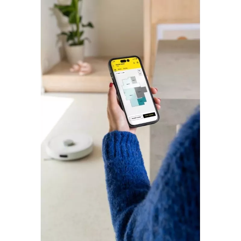 KÄRCHER RVC 3 Comfort biely robotický vysávač s nabíjacou stanicou