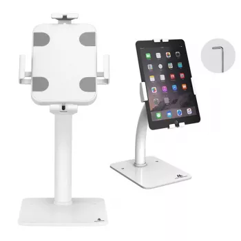 Stolný/nástenný držiak na tablet MACLEAN MC-468W, biela, pre 7,9–11