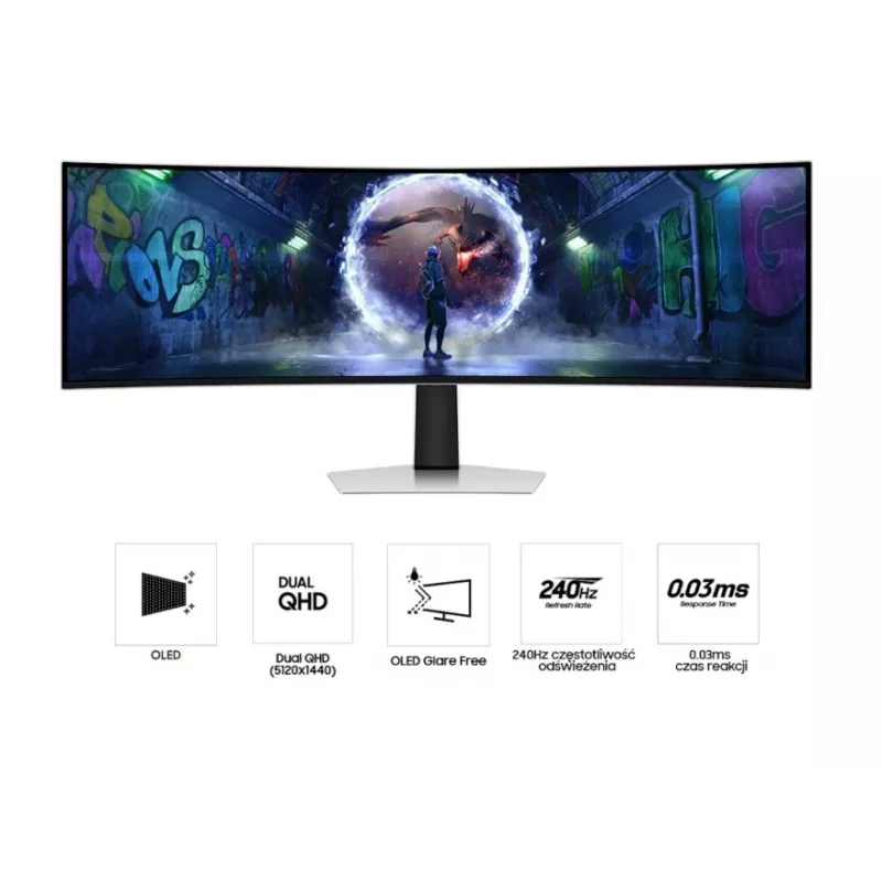 Monitor Samsung Odyssey G9 OLED 49 palcov OLED 5120 x 1440