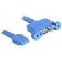 USB kábel DeLOCK 82941 USB 3.2 Gen 1 0,45 m 2 x USB A modrý