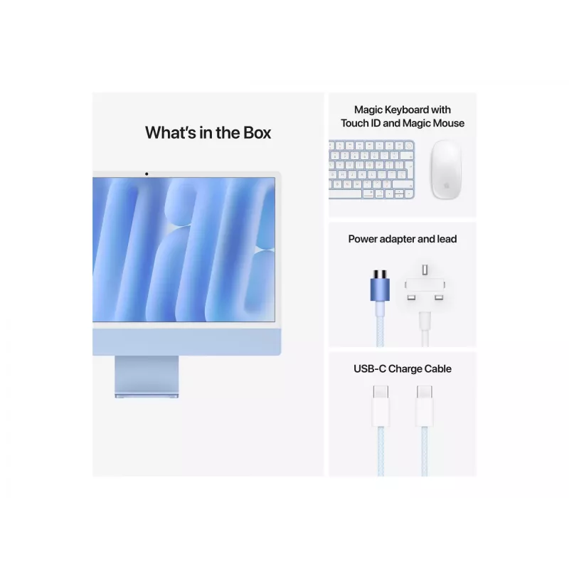 iMac 24 palcov: M4 10/10, 16 GB, 512 GB SSD – modrý
