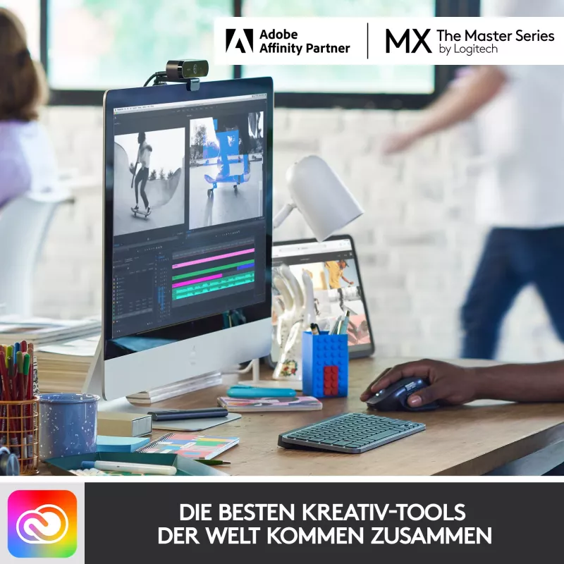 Logitech MX Keys Mini - klávesnica - podsvietená - Bluetooth - QWERTZ - švajčiarske rozloženie - graphite (920-010485)