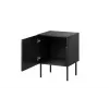 Sada nočných stolíkov 2 ks Cama Meble ISLA 44,5×40×59 cm čierna matná MDF/drevotrieska