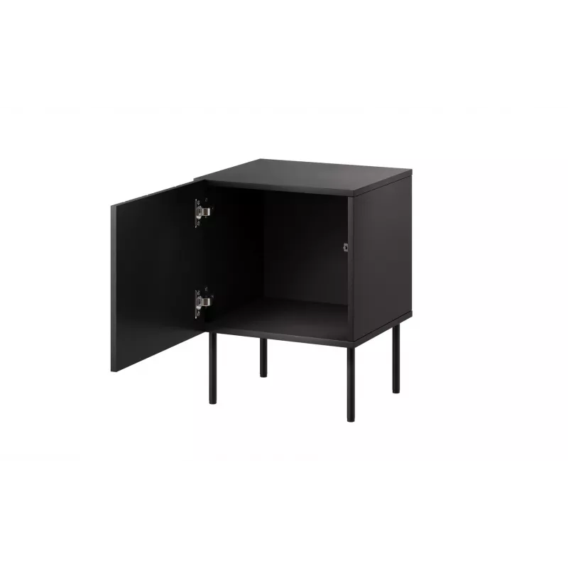 Sada nočných stolíkov 2 ks Cama Meble ISLA 44,5×40×59 cm čierna matná MDF/drevotrieska