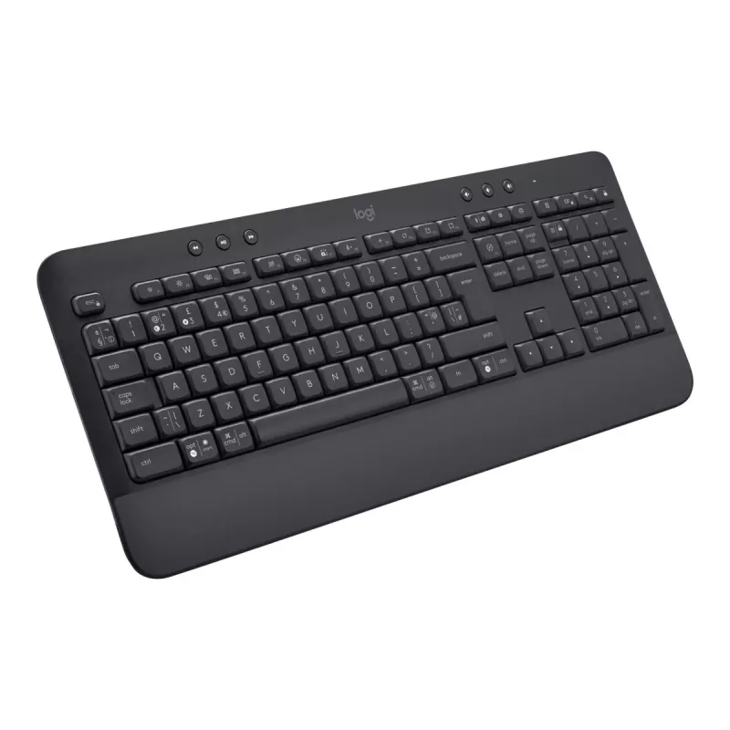 Logitech Signature K650 Bezdrôtová klávesnica, Bluetooth 5.1, QWERTZ, švajčiarska (CH), grafitová (920-010912)