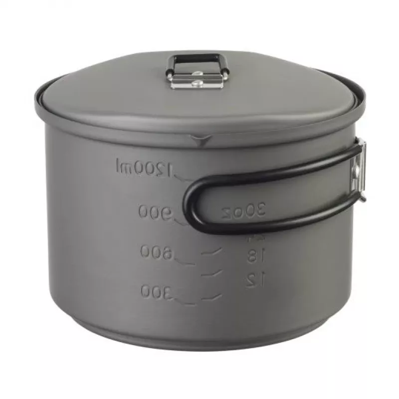 ESBIT súprava na varenie s liehovým varičom, hliník 1,5 L, Ø15,4 cm, H115 mm, čierna