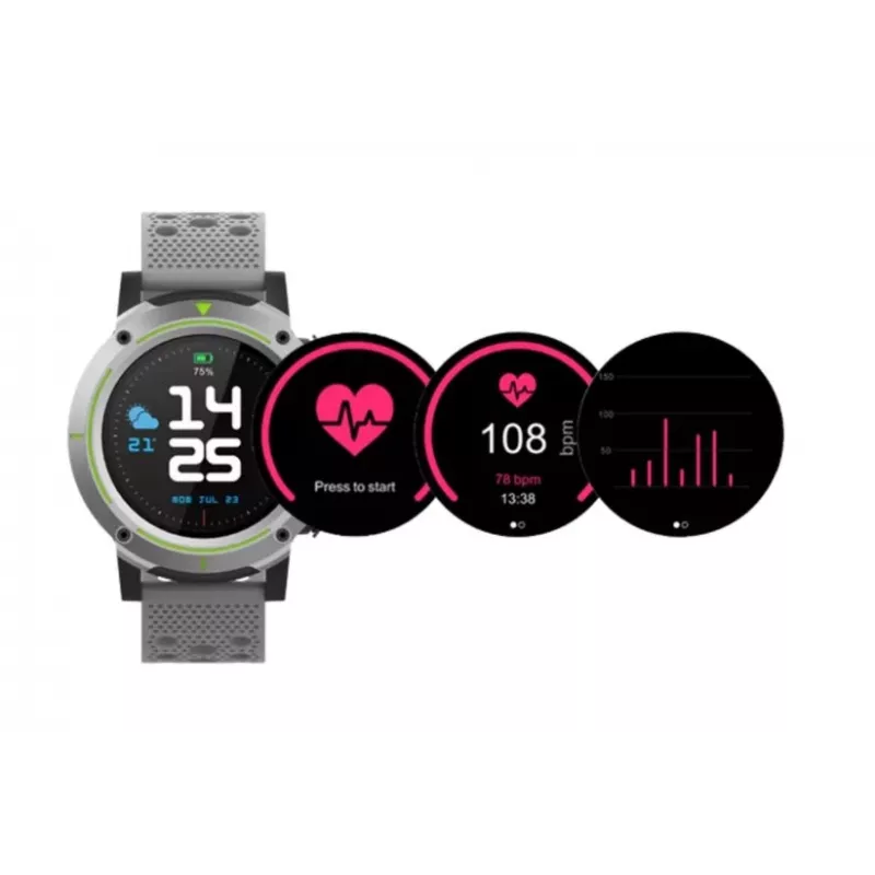 Denver SW-510 GPS smartwatch, 1,3" dotykový displej, sivé