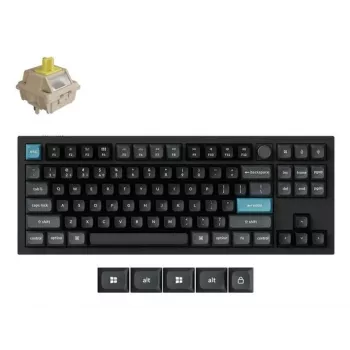 Mechanická klávesnica Keychron Q3 Ultra 8K — 80% QWERTY, káblová & Bluetooth, RGB, čierna