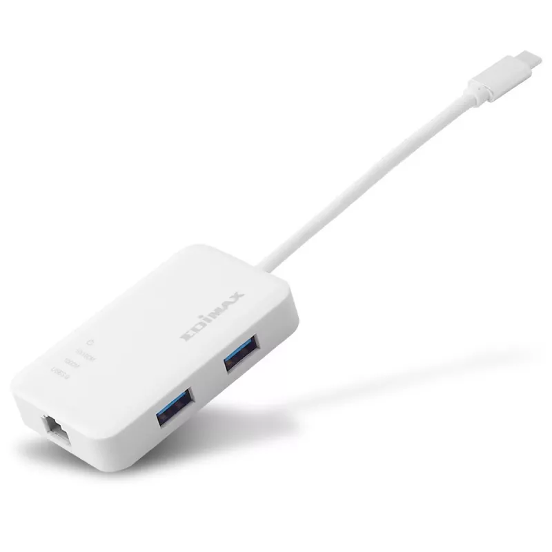 Edimax EU-4308 USB-C rozbočovač, 3x USB 3.0 + Gigabit Ethernet