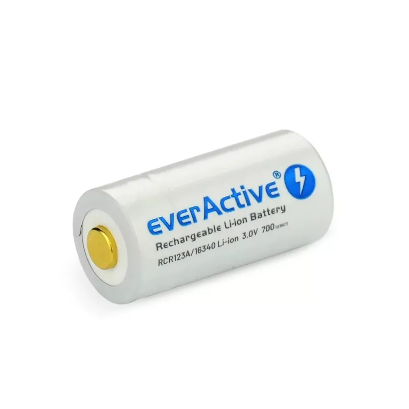 Nabíjateľná batéria everActive EV16340 700mAh 3V s funkciou nabíjania Micro-USB