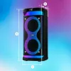 Prenosný reproduktor MANTA SPK0601B100, 100 W, Bluetooth, karaoke, bezdrôtový mikrofón, batéria, ekvalizér, disco osvetlenie