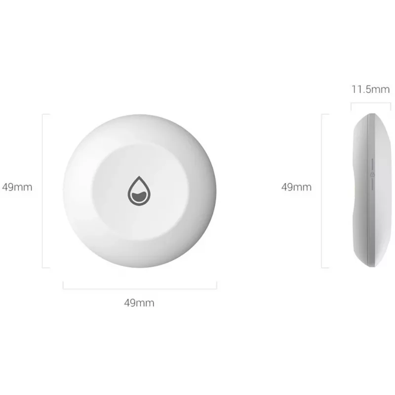 Detektor vody EZVIZ T10C bezdrôtový IP67 biely, batéria CR123A, 2400 MHz, dosah 200 m