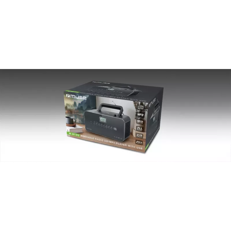 Muse M-28 DG CD prehrávač prenosný CD prehrávač čierny