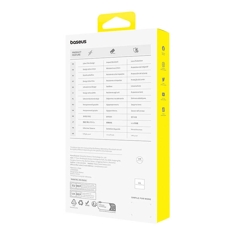 Puzdro na telefón pre iPhone 15 ProMax Baseus OS-Lucent séria (transparentné)