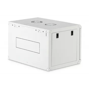 Nástenný 19-palcový rack DIGITUS Dynamic‑N DN-37100, 7U, 600x450 mm (ŠxH), IP20, svetlosivá, nezmontovaný