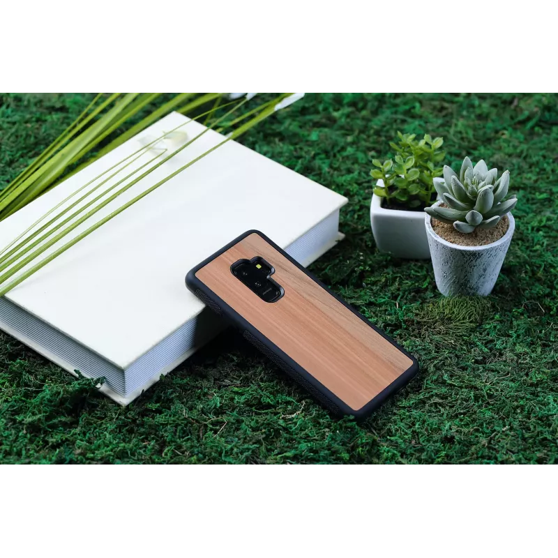 Puzdro na smartphone man and wood pre Samsung Galaxy S9 Plus — Cappuccino čierna